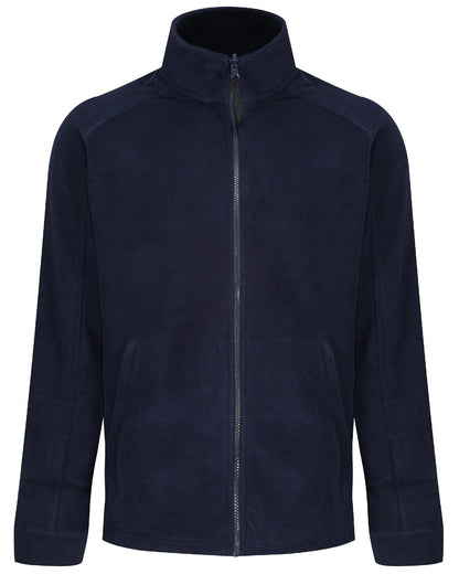 Dark Navy coloured Regatta Thor III Fleece on white background 