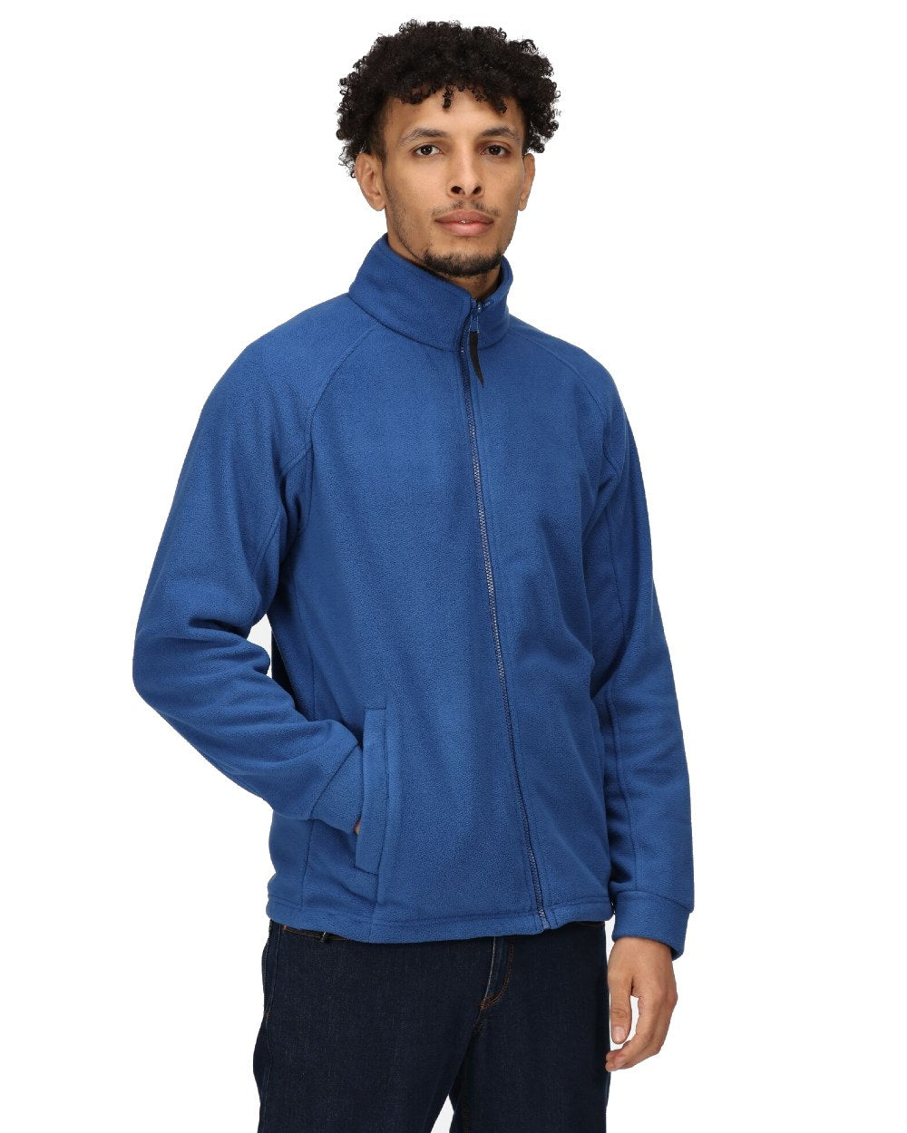 Royal Blue coloured Regatta Thor III Fleece on white background 