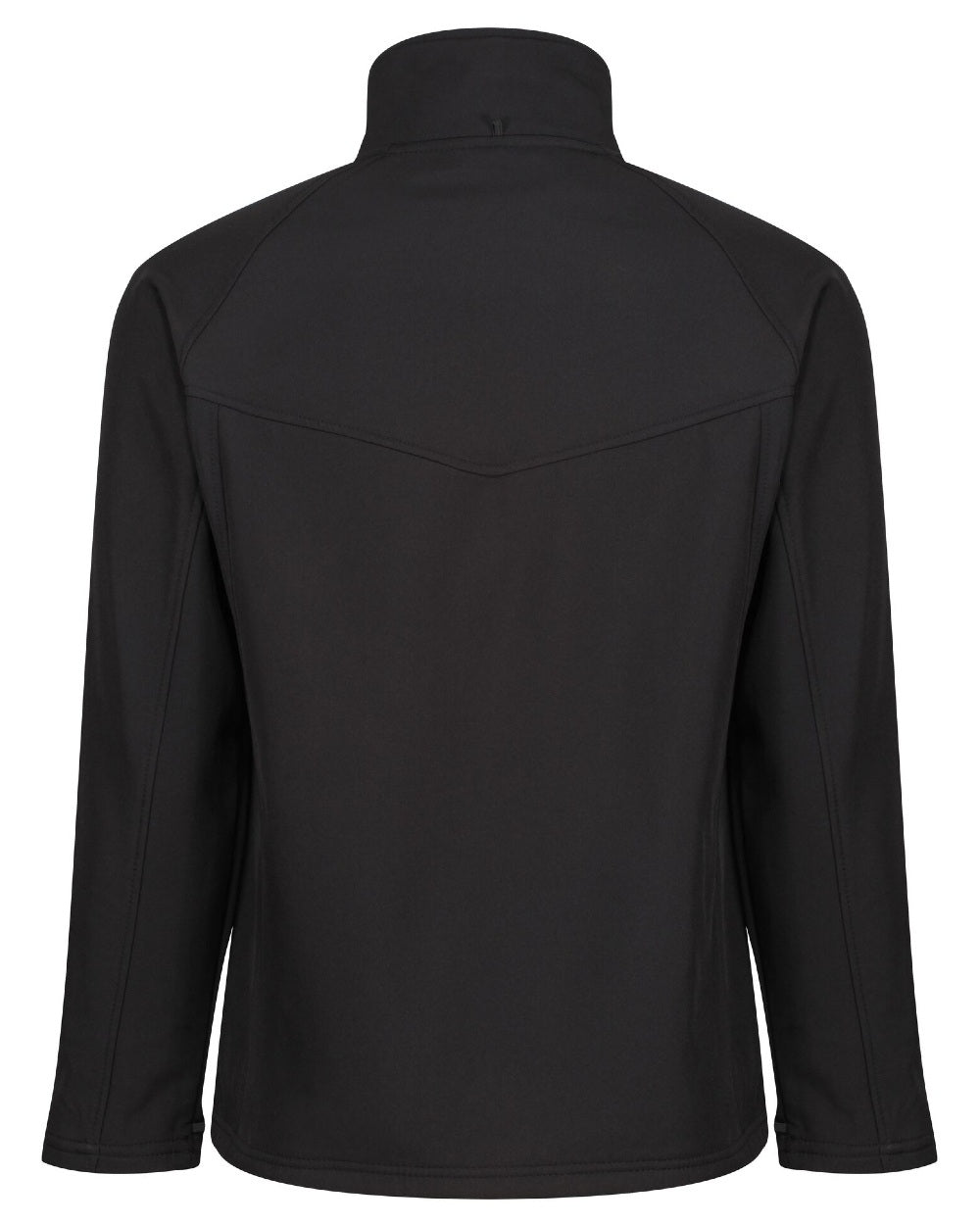 All Black coloured Regatta Uproar Softshell Jacket on white background 