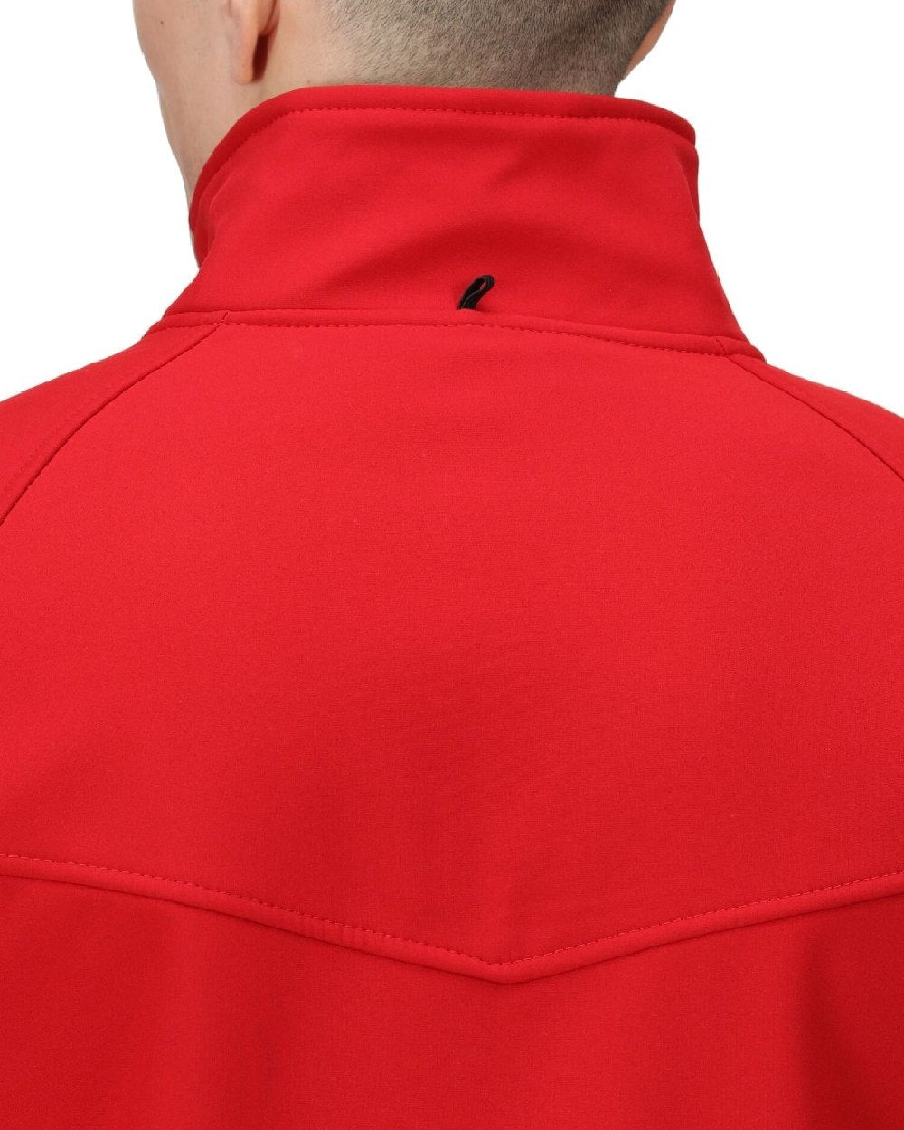 Classic Red coloured Regatta Uproar Softshell Jacket on white background 