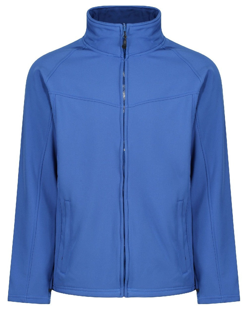 Royal Blue coloured Regatta Uproar Softshell Jacket on white background 
