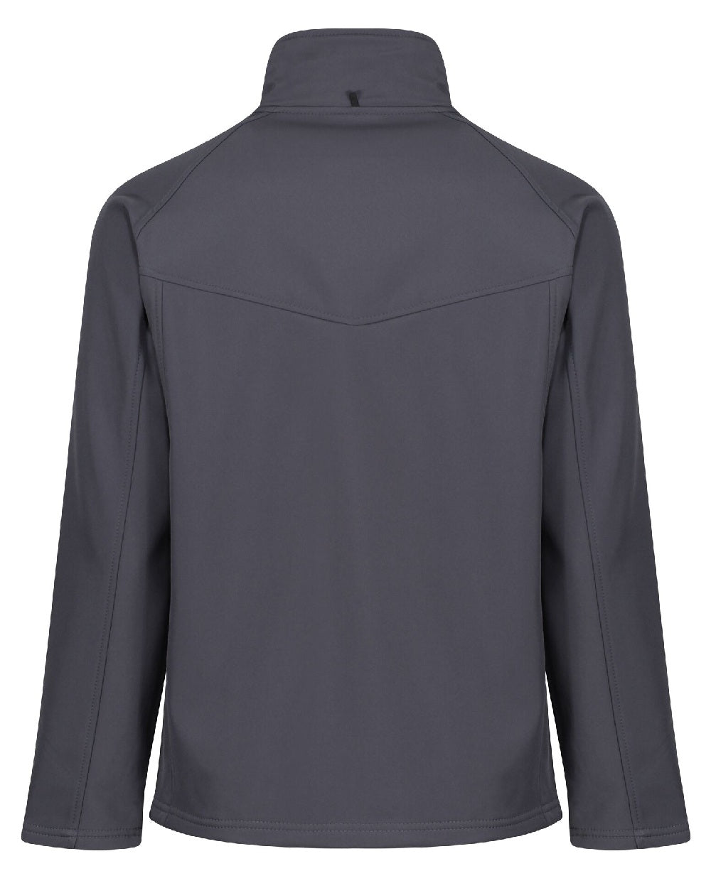 Seal Grey coloured Regatta Uproar Softshell Jacket on white background 