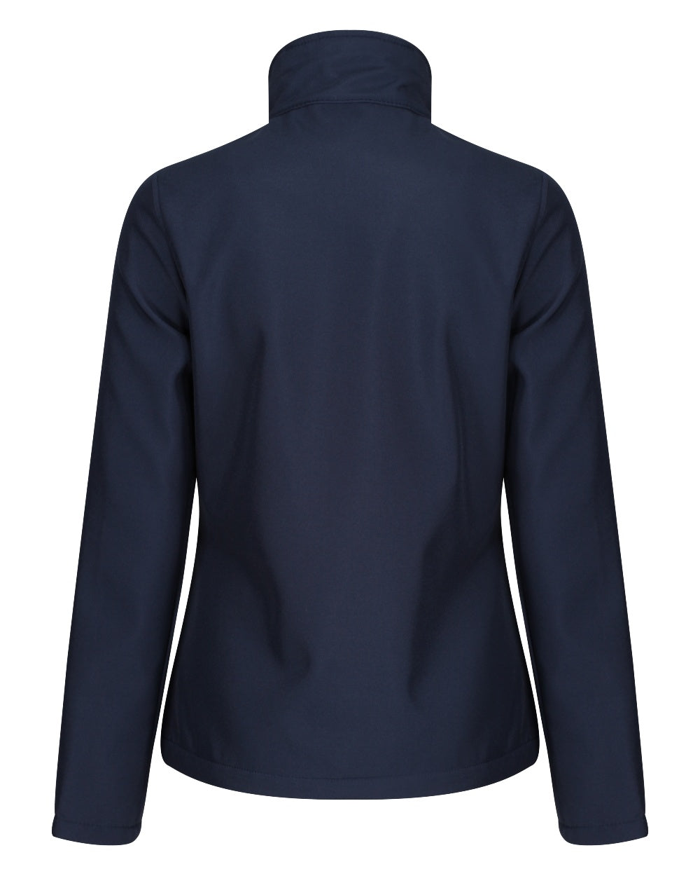 Navy French Blue coloured Regatta Womens Ablaze Printable Softshell Jacket on white background 