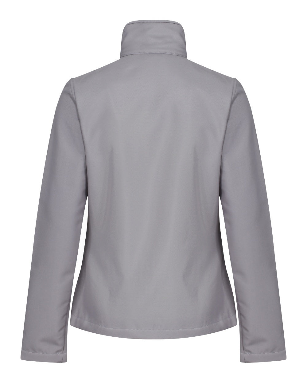 Rock Grey Black coloured Regatta Womens Ablaze Printable Softshell Jacket on white background 