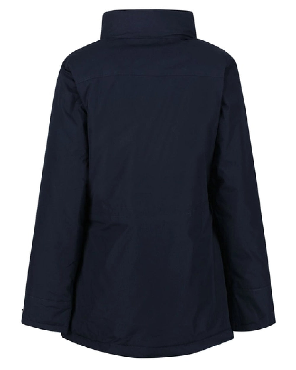 Navy coloured Regatta Womens Darby III Insulated Parka Jacket on white background 