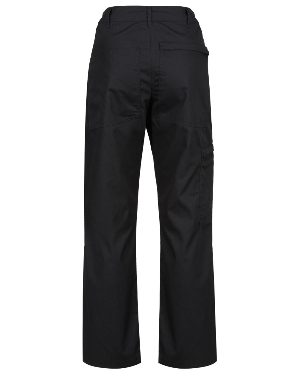 Black coloured Regatta Womens New Action II Trousers on white background 