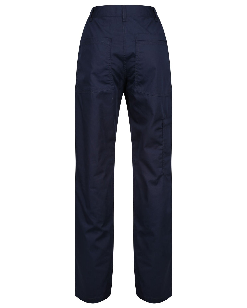 Navy coloured Regatta Womens New Action II Trousers on white background 