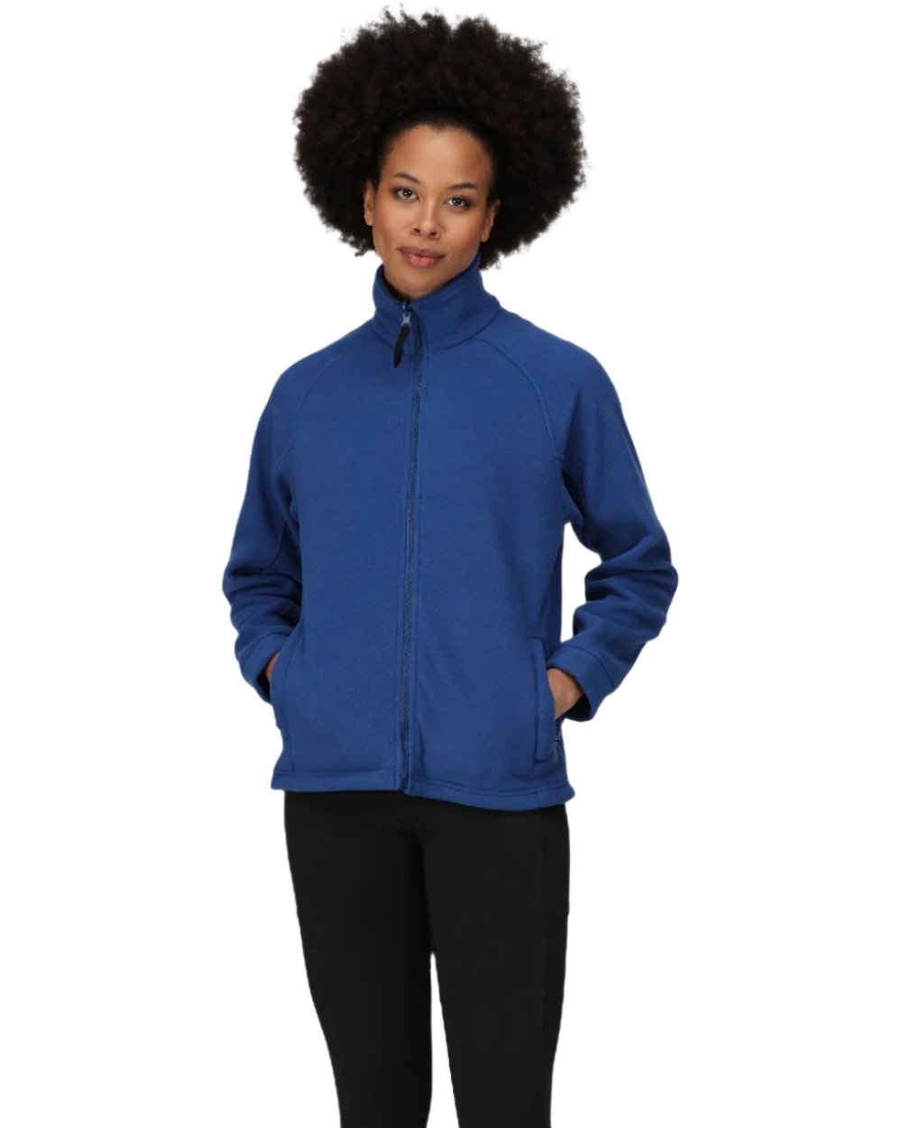 Royal Blue coloured Regatta Womens Thor III Fleece on white background 