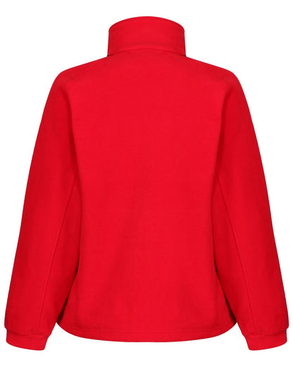 Classic Red coloured Regatta Womens Thor III Fleece on white background 