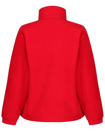 Classic Red coloured Regatta Womens Thor III Fleece on white background 