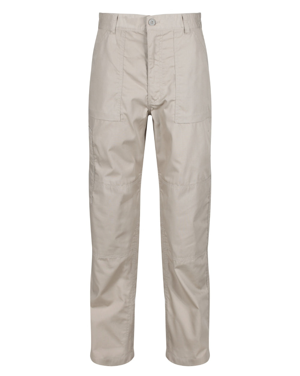 Lichen coloured Regatta Mens Multi Pocket Action Trousers Long Leg on white background 