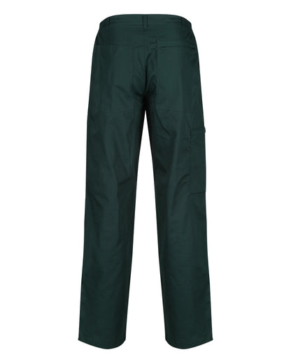 Green coloured Regatta Mens Multi Pocket Action Trousers Short Leg on white background 