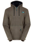 Smokey Olive Coloured Ridgeline Ballistic Hooded Fleece on white background 