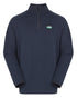 Navy Marl Coloured Ridgeline Baseline Pull On Zip Top on white background 