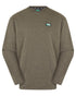 Smokey Olive Marl Coloured Ridgeline Baseline Top on white background 