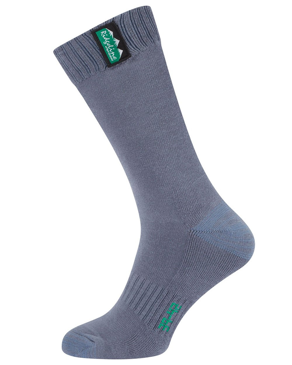 Navy Multi Coloured Ridgeline Cotton Work Socks Mid Length On A White Background 