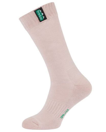 Oxblood Multi Coloured Ridgeline Cotton Work Socks Mid Length On A White Background 
