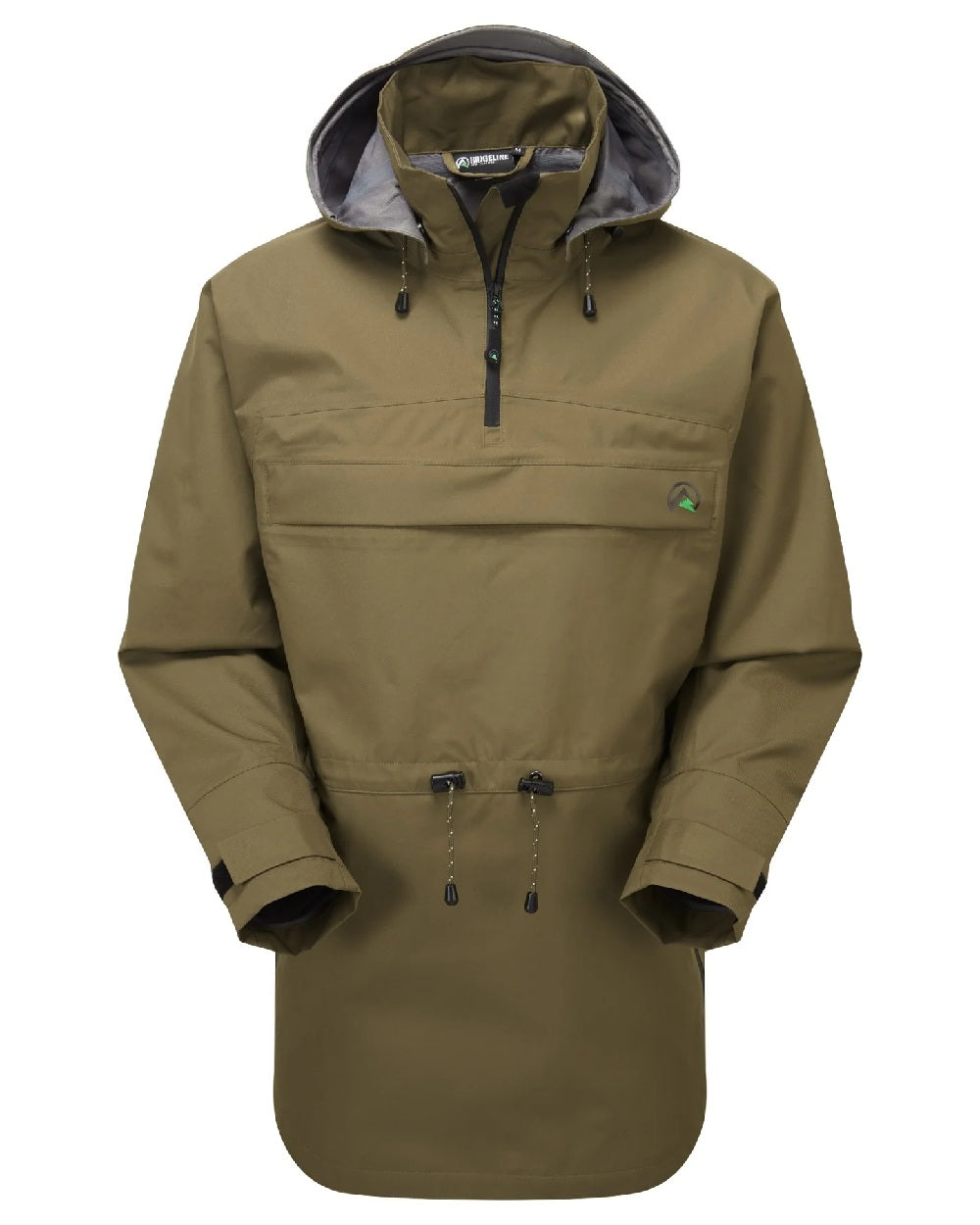 Heather Brown coloured Ridgeline Evolution Waterproof Smock on white background 