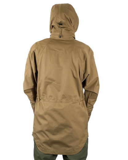 Heather Brown coloured Ridgeline Evolution Waterproof Smock on white background 