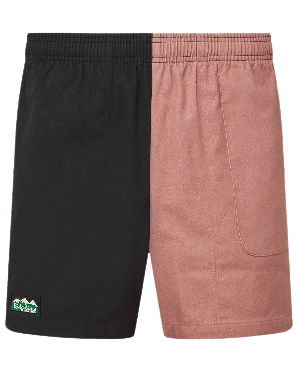Black Dusky Pink Coloured Ridgeline Hose Down Shorts on white background 