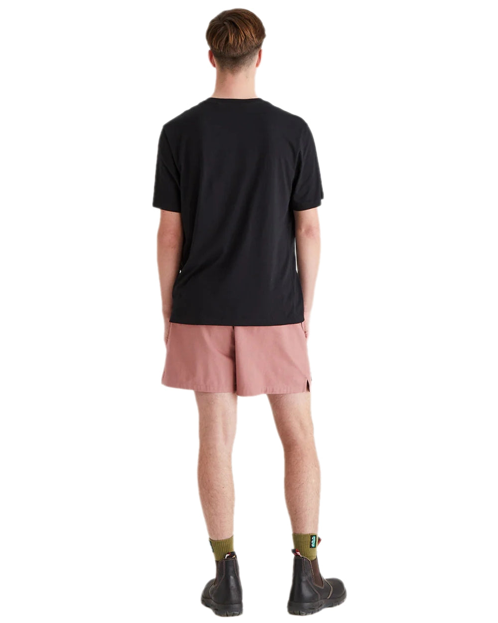 Dusky Pink Coloured Ridgeline Hose Down Shorts on white background 