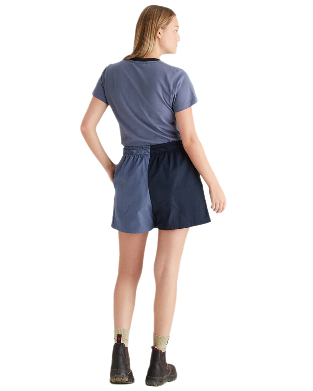 Navy Storm Coloured Ridgeline Hose Down Shorts on white background 
