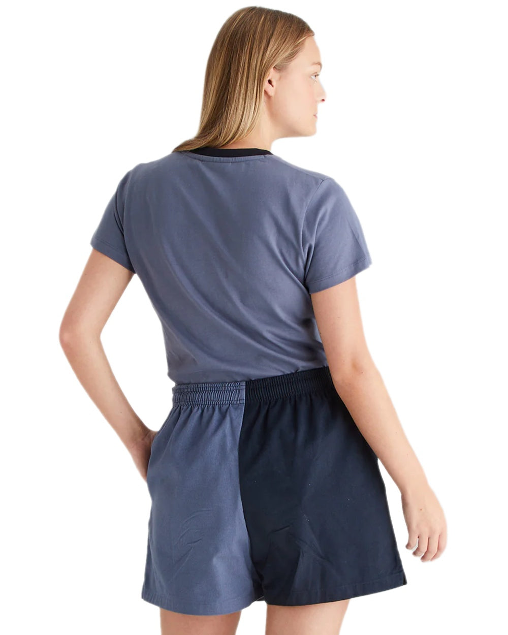 Navy Storm Coloured Ridgeline Hose Down Shorts on white background 