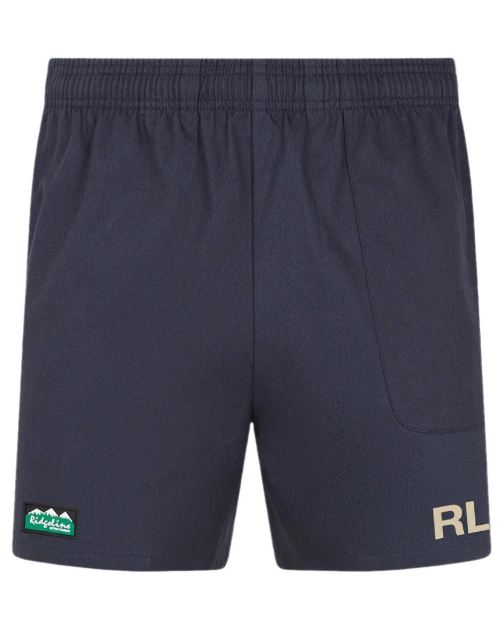 Navy Coloured Ridgeline Hose Down Shorts on white background 
