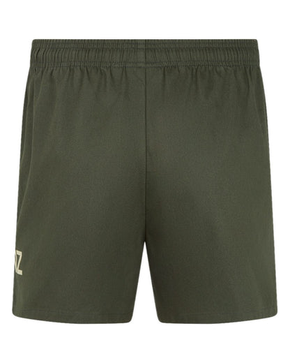 Olive coloured Ridgeline Hose Down Shorts on white background 