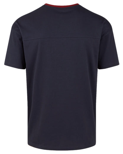 Navy coloured Ridgeline Hose Down T-Shirt on white background 