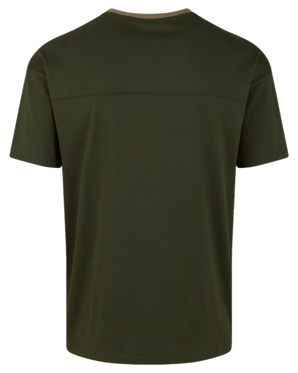 Olive coloured Ridgeline Hose Down T-Shirt on white background 