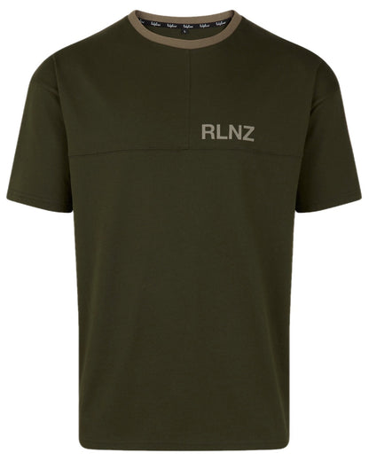Olive coloured Ridgeline Hose Down T-Shirt on white background 