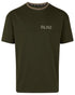 Olive coloured Ridgeline Hose Down T-Shirt on white background 