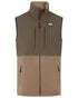 Light Bark Coloured Ridgeline Hybrid Fleece Gilet on white background 