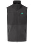 Shale coloured Ridgeline Hybrid Fleece Gilet on white background 