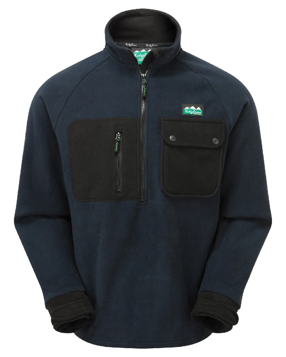 Navy coloured Ridgeline Igloo II Bush Shirt on white background