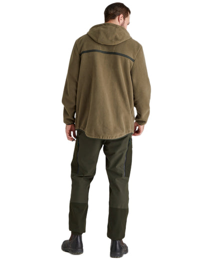 Ivy Green Coloured Ridgeline Kodiak Fleece Jacket on white background 