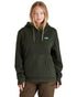 Deep Forest Coloured Ridgeline Ladies Ballistic Hoodie on white background 