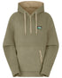 Khaki Green Coloured Ridgeline Ladies Ballistic Hoodie on white background 