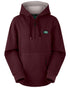 Winter Berry Coloured Ridgeline Ladies Ballistic Hoodie on white background 
