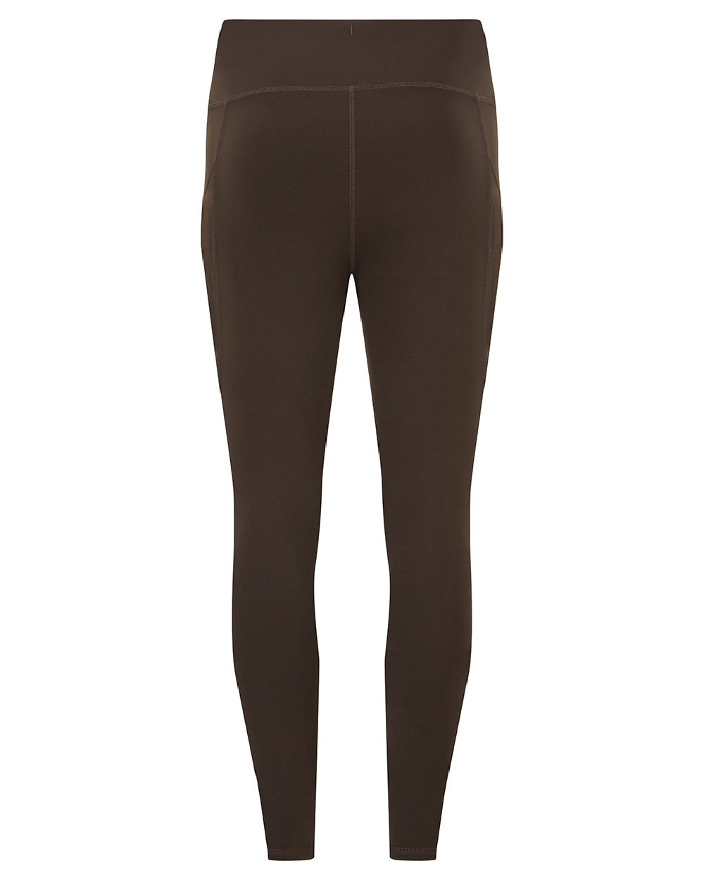 Deep Bark coloured Ridgeline Ladies Infinity Leggings on white background 