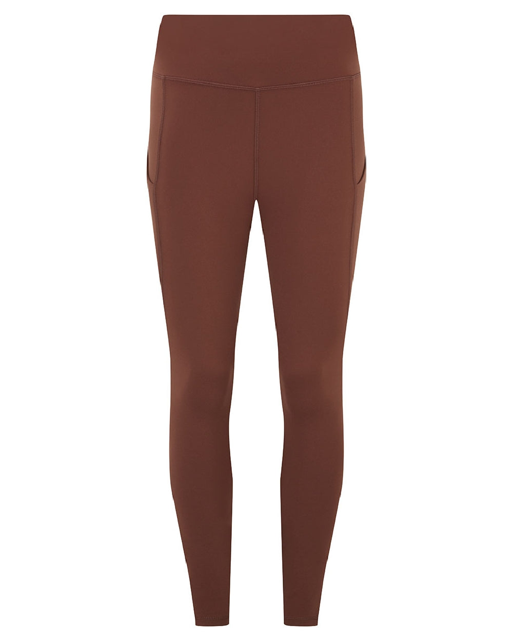Oxblood coloured Ridgeline Ladies Infinity Leggings on white background 
