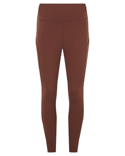 Oxblood coloured Ridgeline Ladies Infinity Leggings on white background 