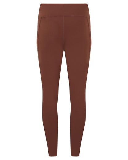 Oxblood coloured Ridgeline Ladies Infinity Leggings on white background 