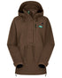 Bark Coloured Ridgeline Ladies Monsoon Waterproof Smock on white background 