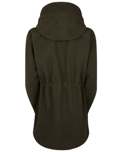 Deep Forest Coloured Ridgeline Ladies Monsoon Waterproof Smock on white background 