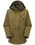 Teak Coloured Ridgeline Ladies Monsoon Waterproof Smock on white background 