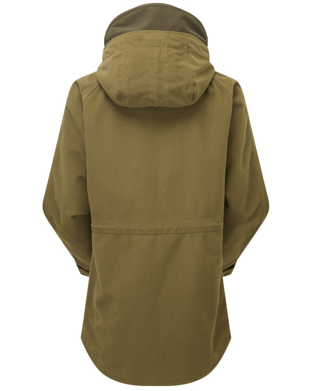 Teak Coloured Ridgeline Ladies Monsoon Waterproof Smock on white background 