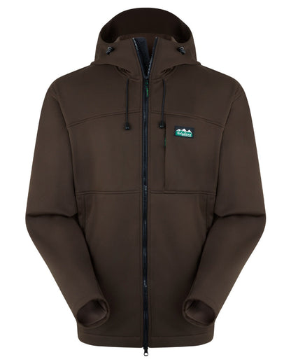 Bark coloured Ridgeline Mens Gradient Jacket on white background 