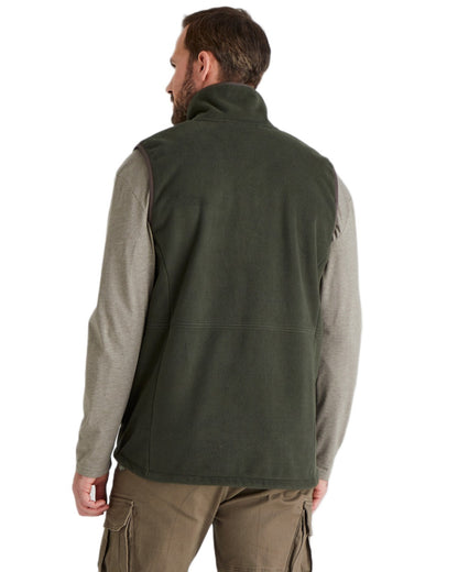 Deep Forest Coloured Ridgeline Mens Kodiak Gilet on white background 